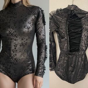Revolution Tenth House Dance leotard dark goth edgy rock TH22039 PA XSA adult